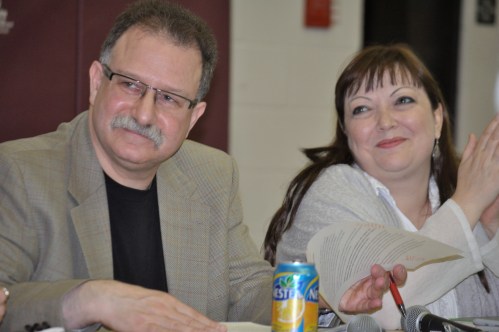 Laurentian University's Reuben Roth with Natalie Mehra