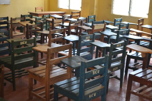Classroom in the former hospital.
