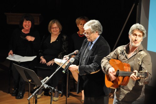 Actors Art Hindle and Rick Roberts at Holler 4 Health Care.