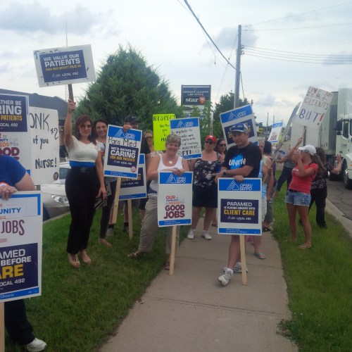 PSWs are among 110 striking ParaMed Home Health Care workers in Renfrew County. The government gives, the agency takes away.