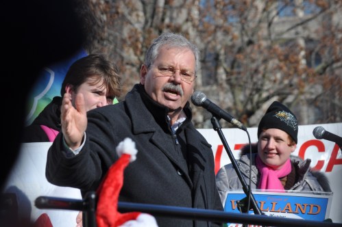 Pic of OPSEU President Warren (Smokey) Thomas