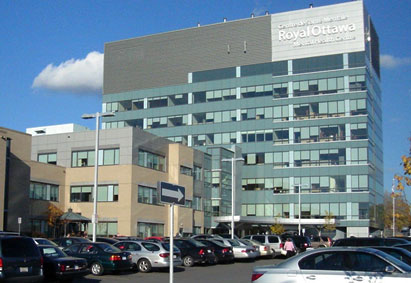 Photograph of the exterior of the Royal Ottawa Centre for Mental Health.